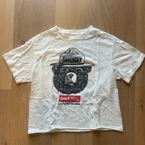 Cropped Smokey Bear Tee